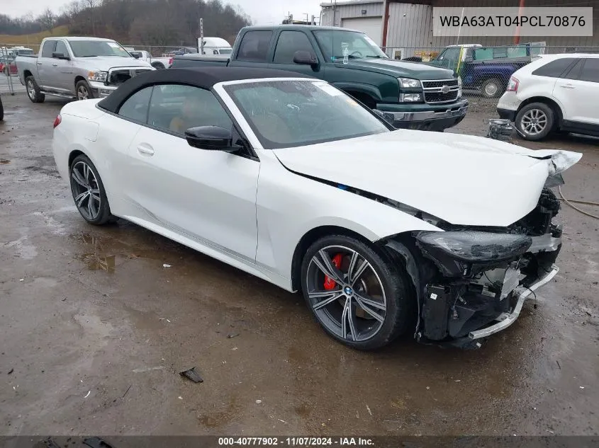 2023 BMW M440I xDrive VIN: WBA63AT04PCL70876 Lot: 40777902