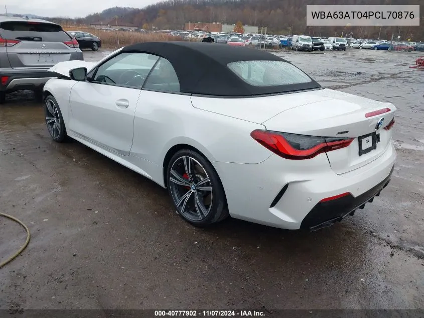 2023 BMW M440I xDrive VIN: WBA63AT04PCL70876 Lot: 40777902