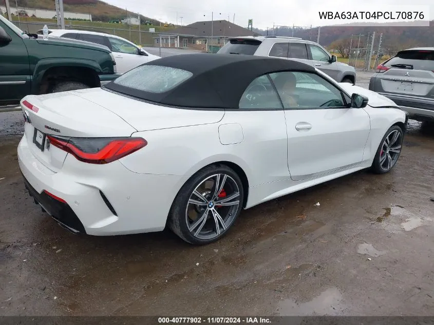 2023 BMW M440I xDrive VIN: WBA63AT04PCL70876 Lot: 40777902