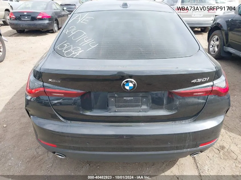 2024 BMW 4 Series Gran Coupe 430I xDrive VIN: WBA73AV05RFP91704 Lot: 40482923