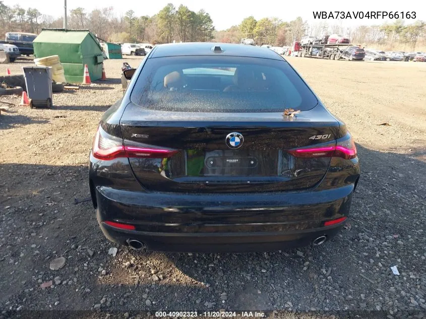 2024 BMW 4 Series Gran Coupe 430I xDrive VIN: WBA73AV04RFP66163 Lot: 40902323