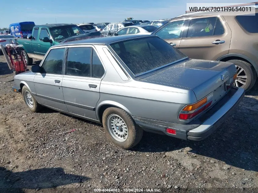 1987 BMW 528 E VIN: WBADK7301H9654011 Lot: 40464803