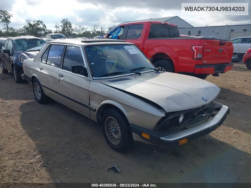 1988 BMW 528 E VIN: WBADK7304J9834203 Lot: 40395036