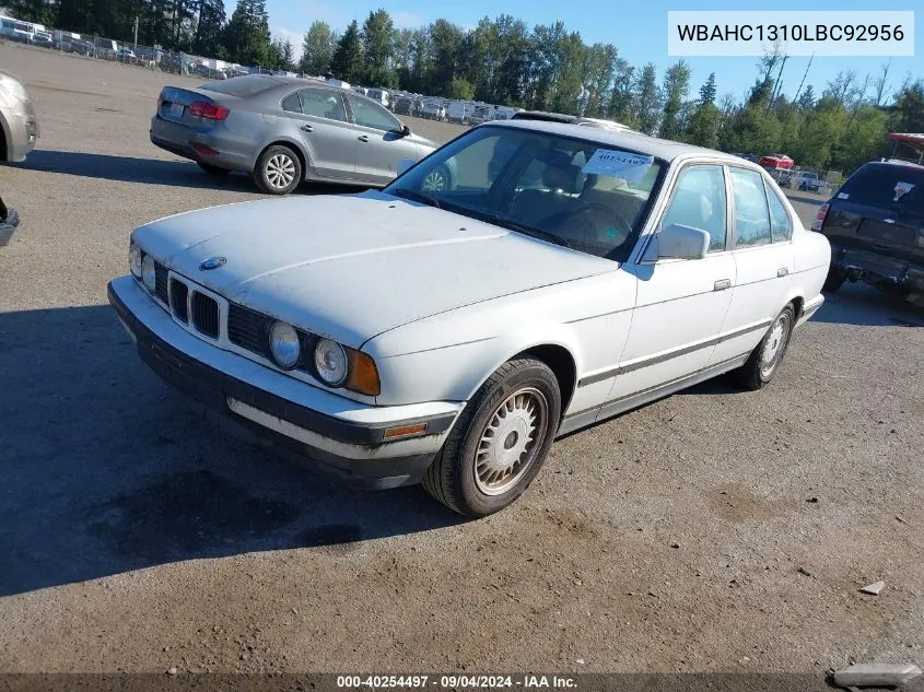 1990 BMW 525 I VIN: WBAHC1310LBC92956 Lot: 40254497