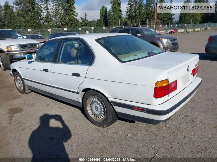 1990 BMW 525 I VIN: WBAHC1310LBC92956 Lot: 40254497