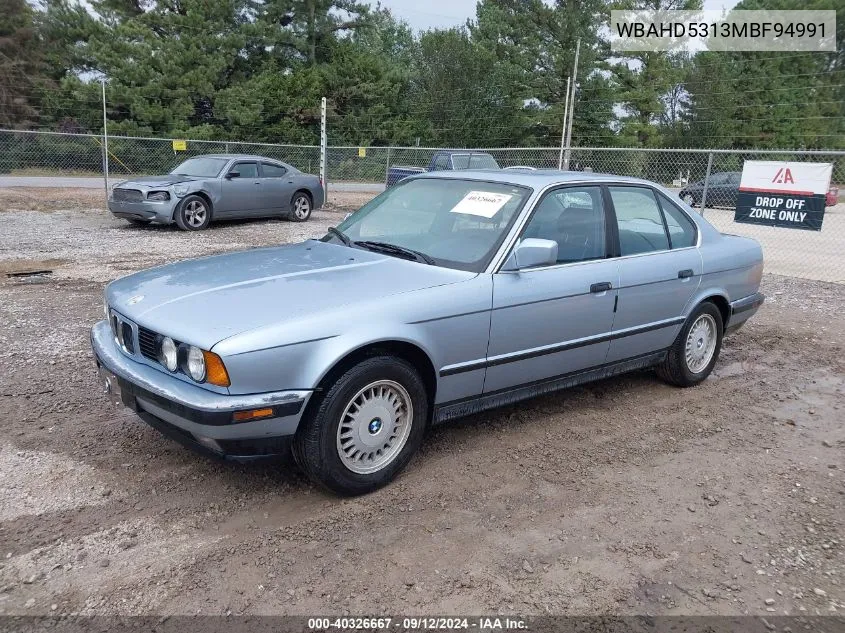 1991 BMW 525 I VIN: WBAHD5313MBF94991 Lot: 40326667