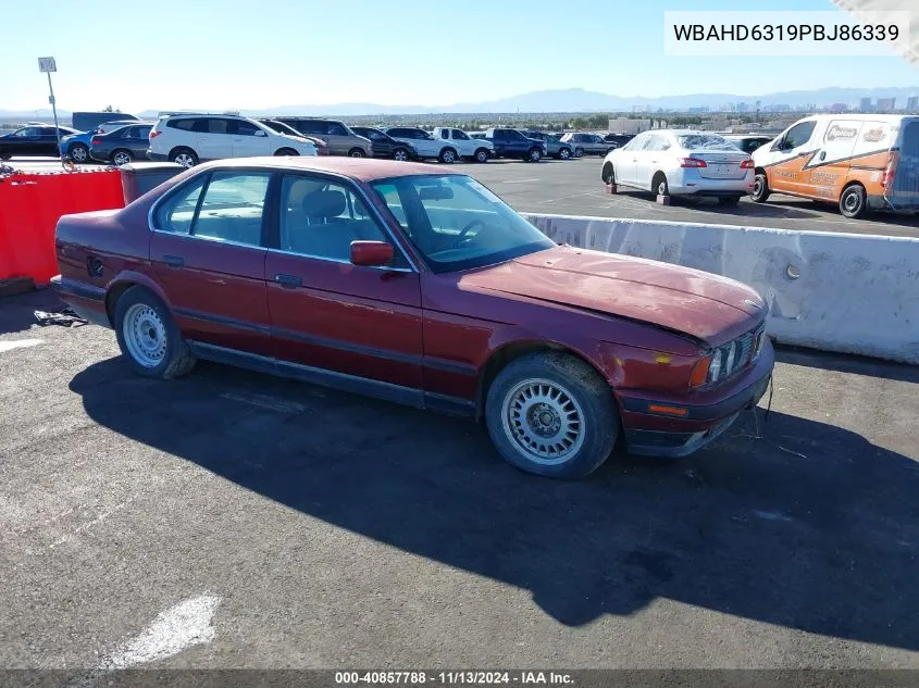 1993 BMW 525 I Automatic VIN: WBAHD6319PBJ86339 Lot: 40857788