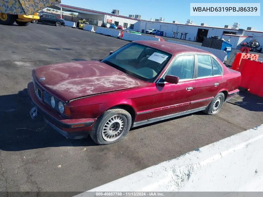 1993 BMW 525 I Automatic VIN: WBAHD6319PBJ86339 Lot: 40857788