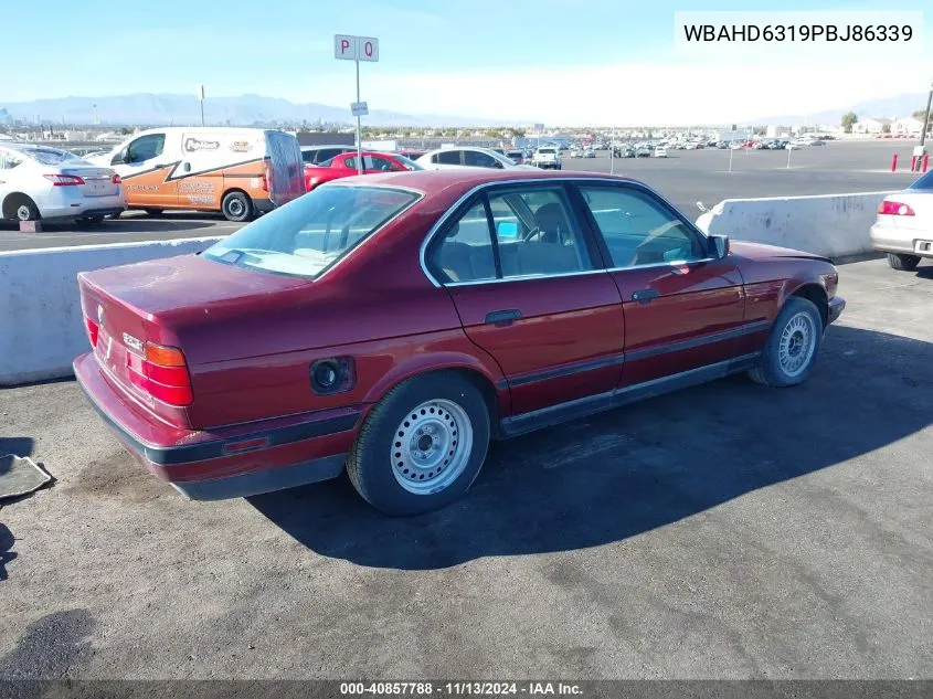 1993 BMW 525 I Automatic VIN: WBAHD6319PBJ86339 Lot: 40857788