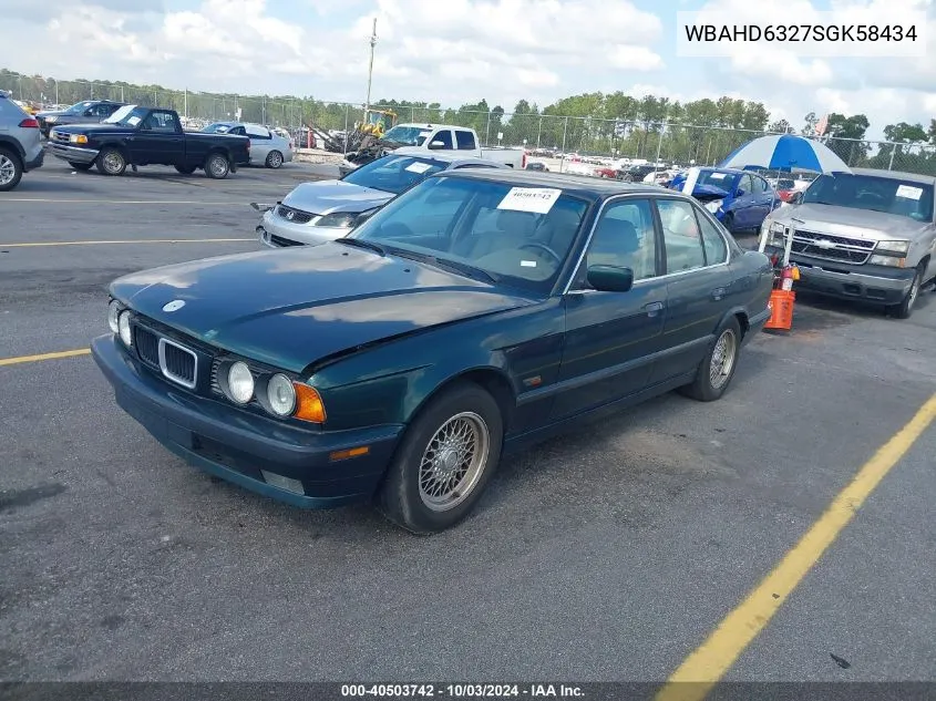 1995 BMW 525 I Automatic VIN: WBAHD6327SGK58434 Lot: 40503742