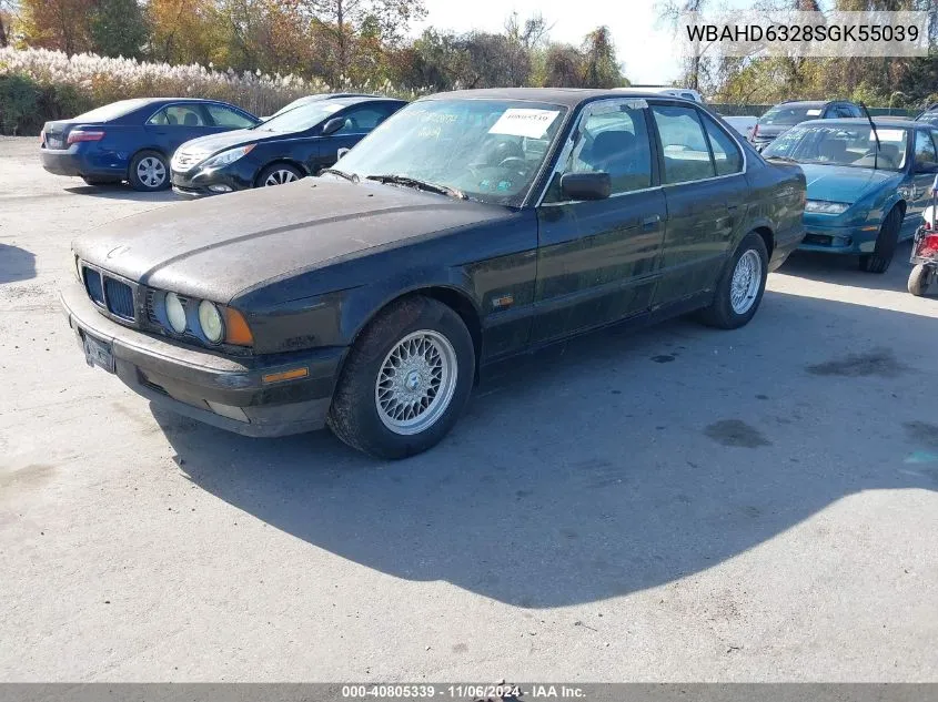 1995 BMW 525 I Automatic VIN: WBAHD6328SGK55039 Lot: 40805339