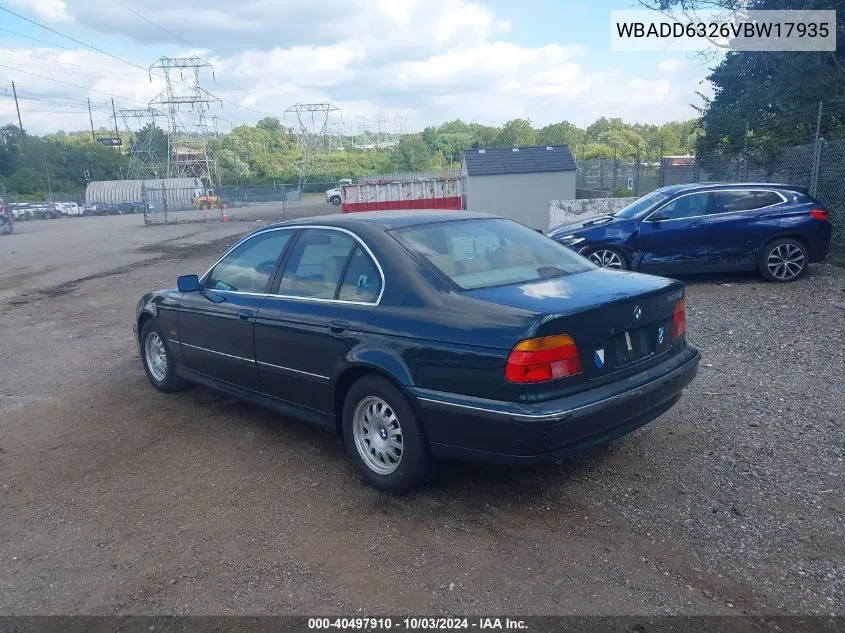 1997 BMW 528I VIN: WBADD6326VBW17935 Lot: 40497910