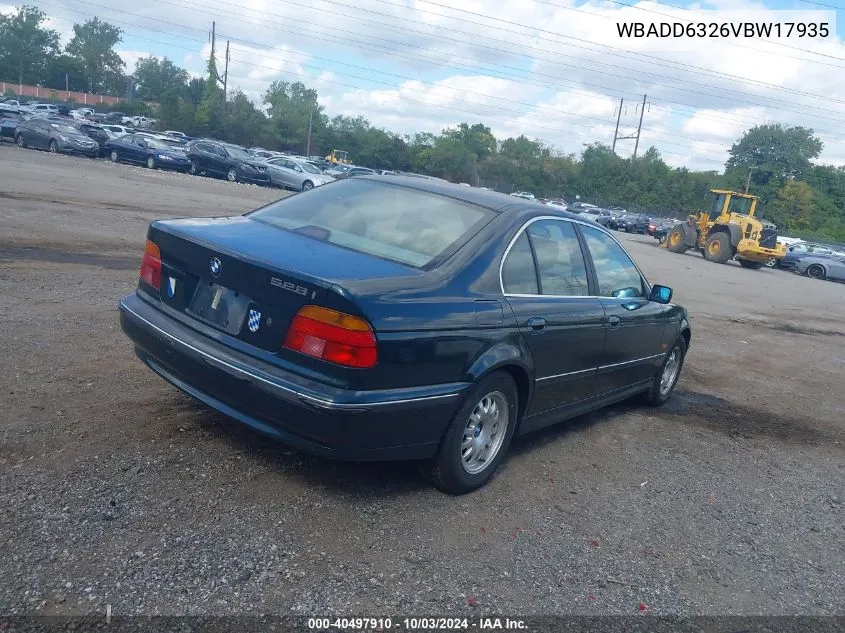 1997 BMW 528I VIN: WBADD6326VBW17935 Lot: 40497910