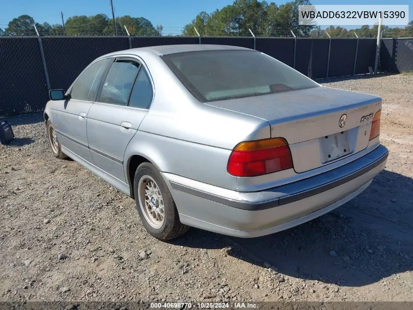 1997 BMW 528I VIN: WBADD6322VBW15390 Lot: 40698770