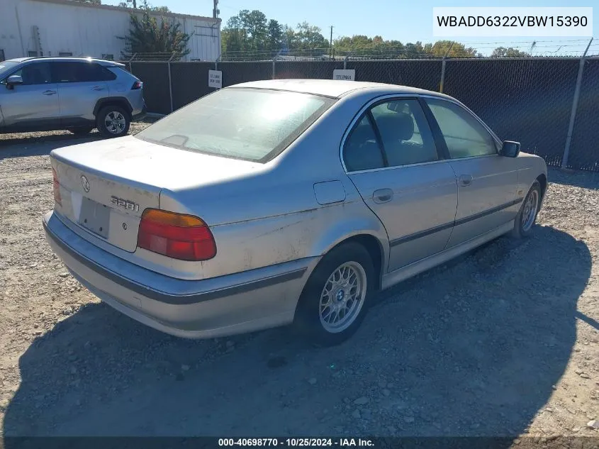 1997 BMW 528I VIN: WBADD6322VBW15390 Lot: 40698770