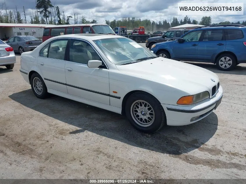 1998 BMW 528I VIN: WBADD6326WGT94168 Lot: 39955095