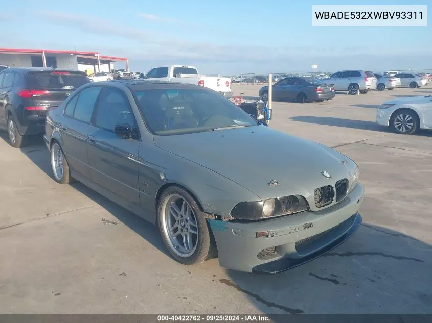 1998 BMW 540I VIN: WBADE532XWBV93311 Lot: 40422762