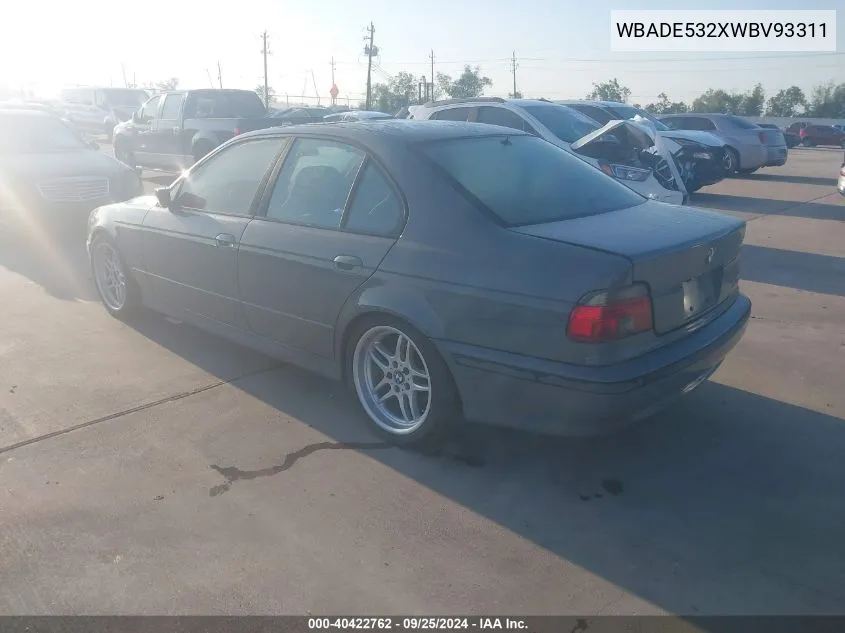 1998 BMW 540I VIN: WBADE532XWBV93311 Lot: 40422762