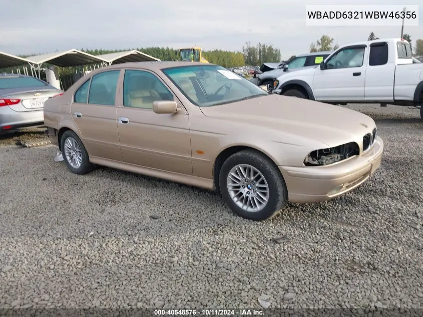 1998 BMW 528I VIN: WBADD6321WBW46356 Lot: 40548576