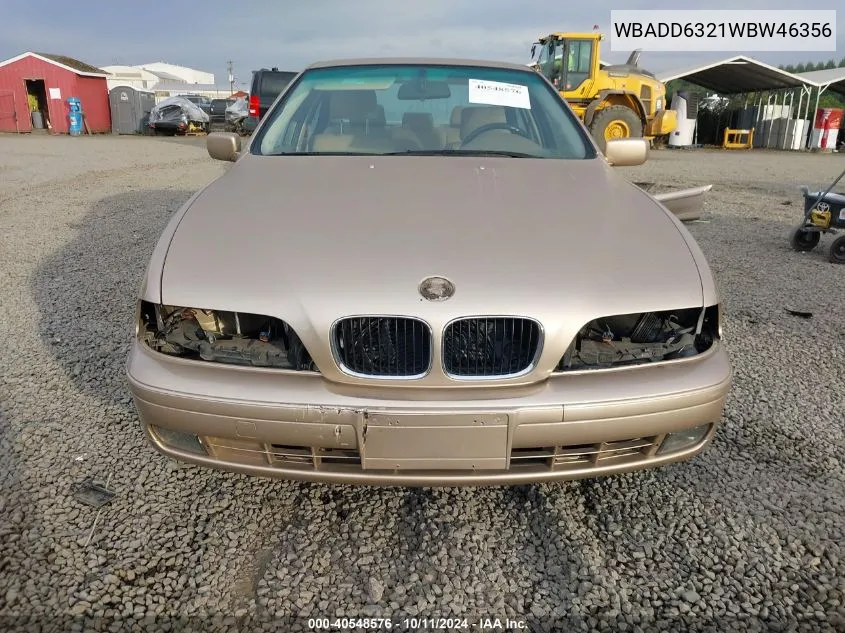 1998 BMW 528I VIN: WBADD6321WBW46356 Lot: 40548576