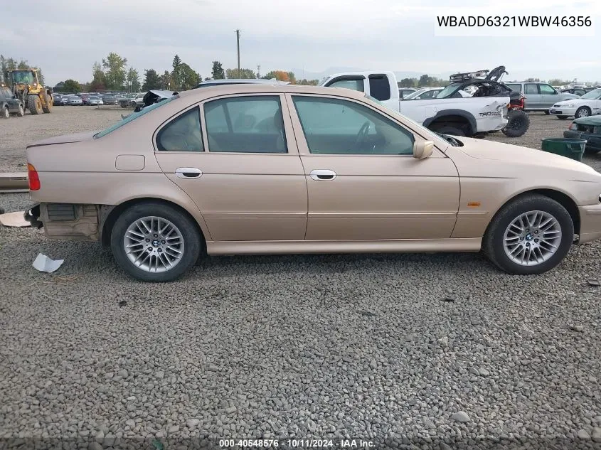 1998 BMW 528I VIN: WBADD6321WBW46356 Lot: 40548576