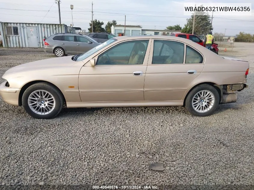 1998 BMW 528I VIN: WBADD6321WBW46356 Lot: 40548576