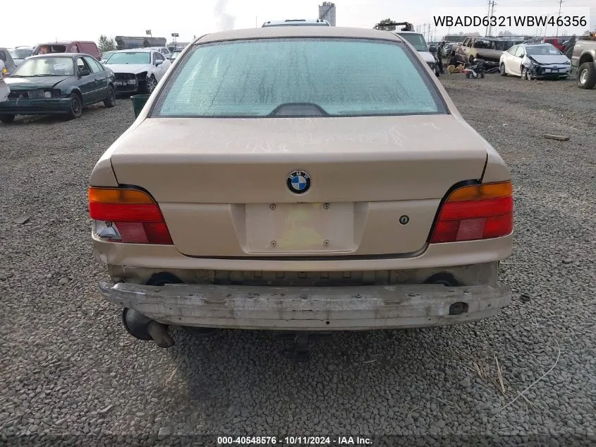 1998 BMW 528I VIN: WBADD6321WBW46356 Lot: 40548576