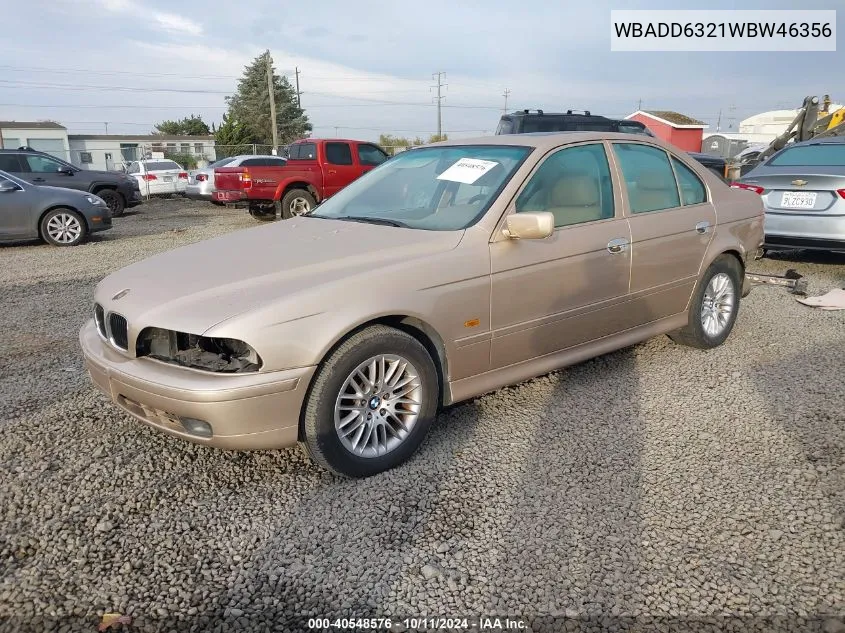 1998 BMW 528I VIN: WBADD6321WBW46356 Lot: 40548576