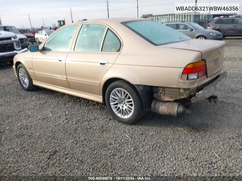 1998 BMW 528I VIN: WBADD6321WBW46356 Lot: 40548576