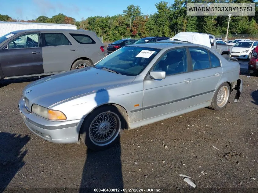 1999 BMW 528I VIN: WBADM5333XBY15751 Lot: 40403812