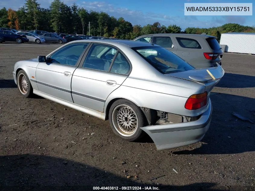 1999 BMW 528I VIN: WBADM5333XBY15751 Lot: 40403812