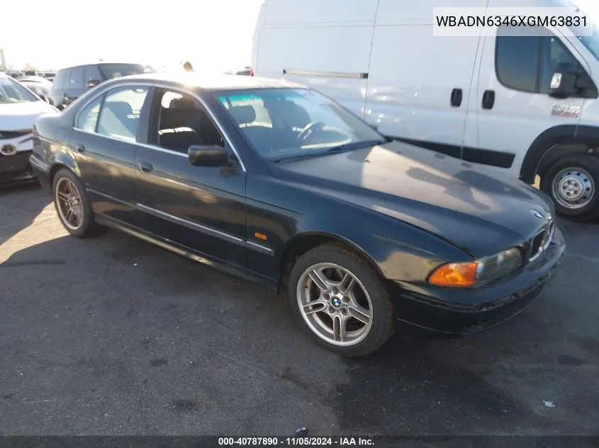 1999 BMW 540Ia VIN: WBADN6346XGM63831 Lot: 40787890