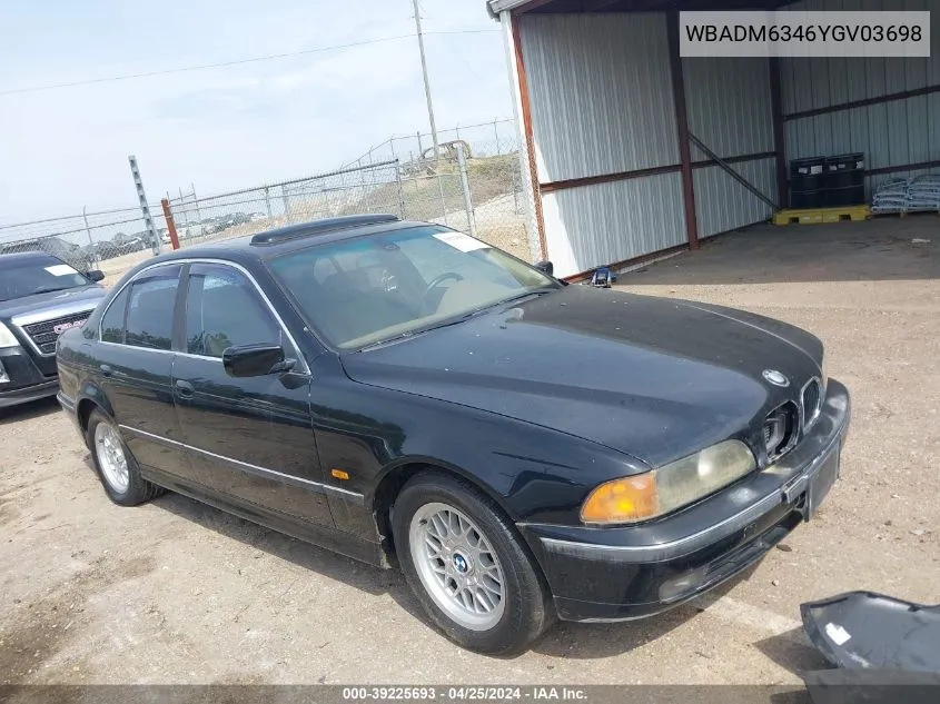 WBADM6346YGV03698 2000 BMW 528Ia