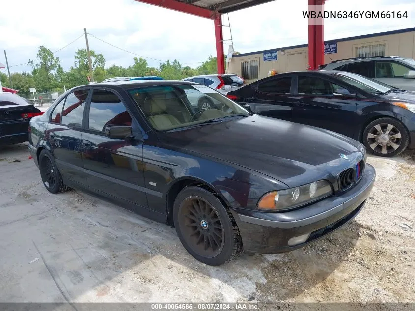 2000 BMW 540Ia VIN: WBADN6346YGM66164 Lot: 40054585