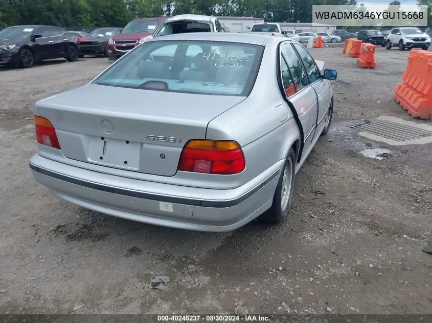 WBADM6346YGU15668 2000 BMW 528Ia