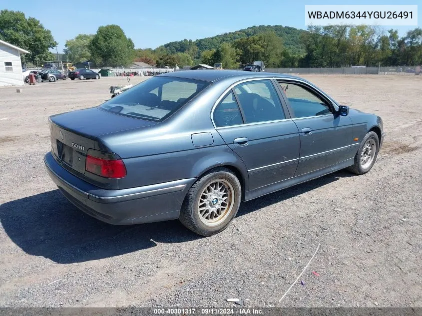 WBADM6344YGU26491 2000 BMW 528Ia