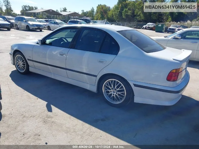 2000 BMW 540Ia VIN: WBADN6341YGM69425 Lot: 40636128