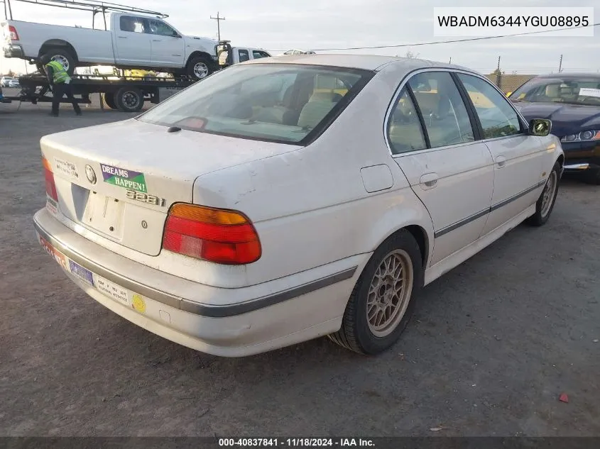 2000 BMW 528Ia VIN: WBADM6344YGU08895 Lot: 40837841