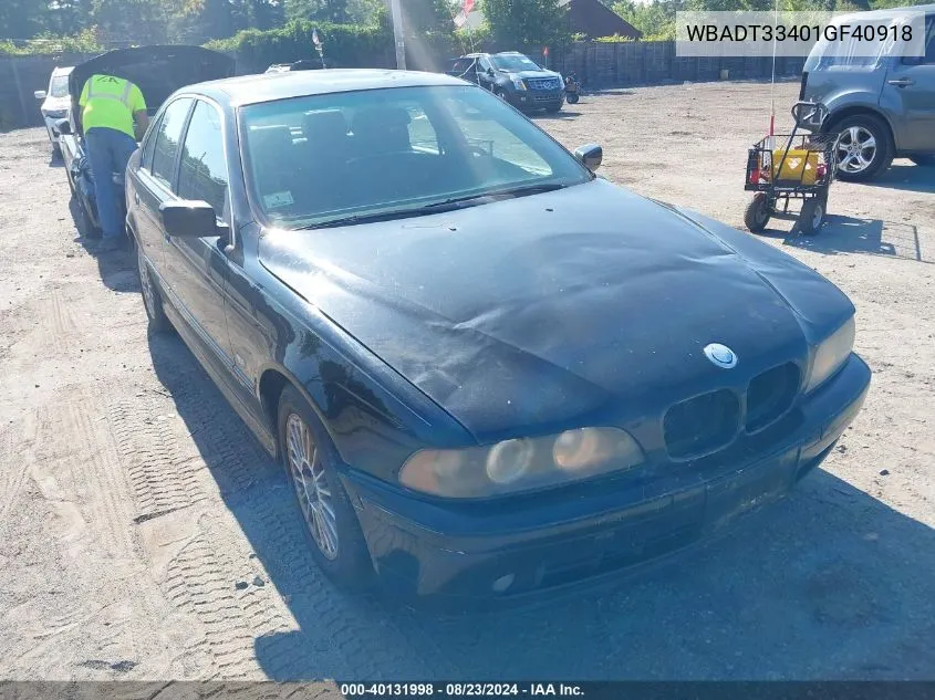 WBADT33401GF40918 2001 BMW 525I