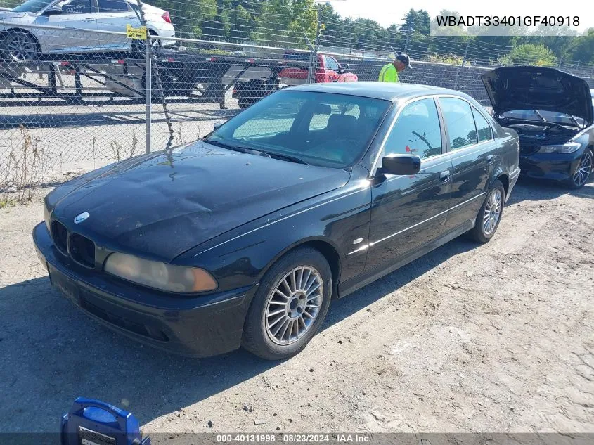 WBADT33401GF40918 2001 BMW 525I