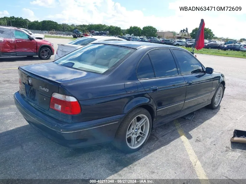 WBADN63471GM72609 2001 BMW 540Ia