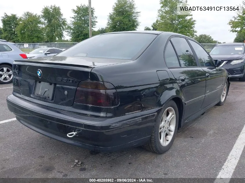 2001 BMW 530Ia VIN: WBADT63491CF13564 Lot: 40285982