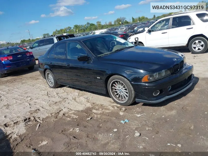 2001 BMW 540I VIN: WBADN53431GC97319 Lot: 40482743