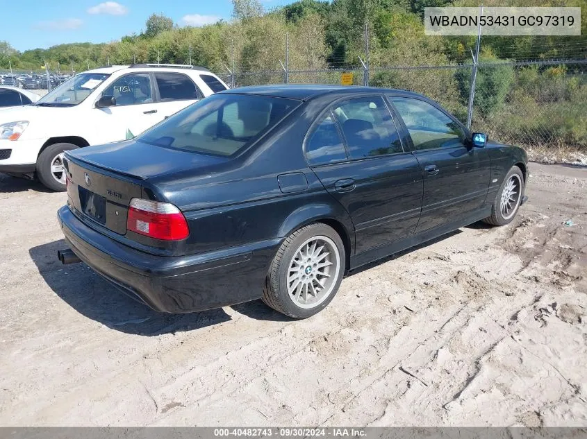 2001 BMW 540I VIN: WBADN53431GC97319 Lot: 40482743