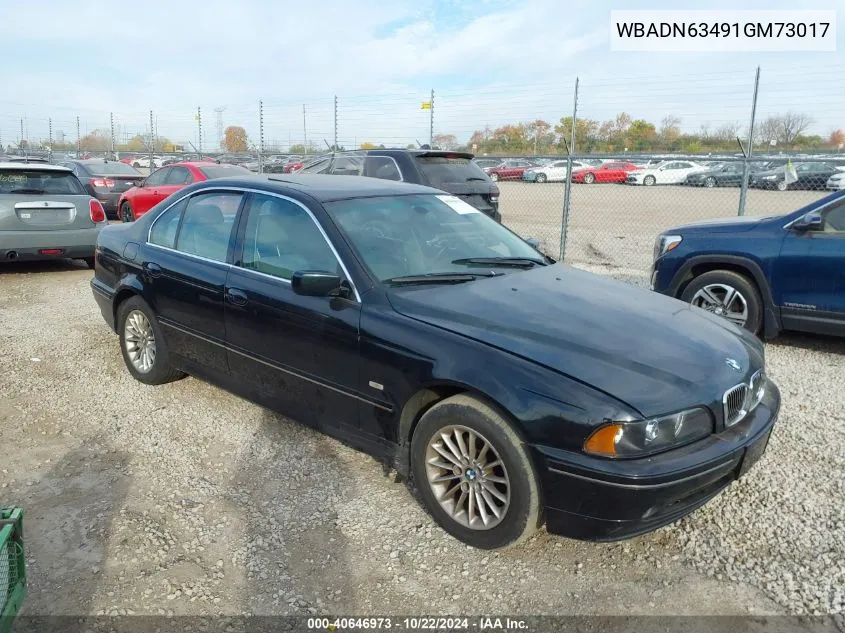 2001 BMW 540Ia VIN: WBADN63491GM73017 Lot: 40646973