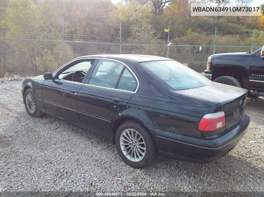 2001 BMW 540Ia VIN: WBADN63491GM73017 Lot: 40646973