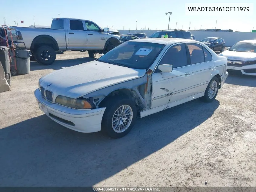 2001 BMW 530Ia VIN: WBADT63461CF11979 Lot: 40868217