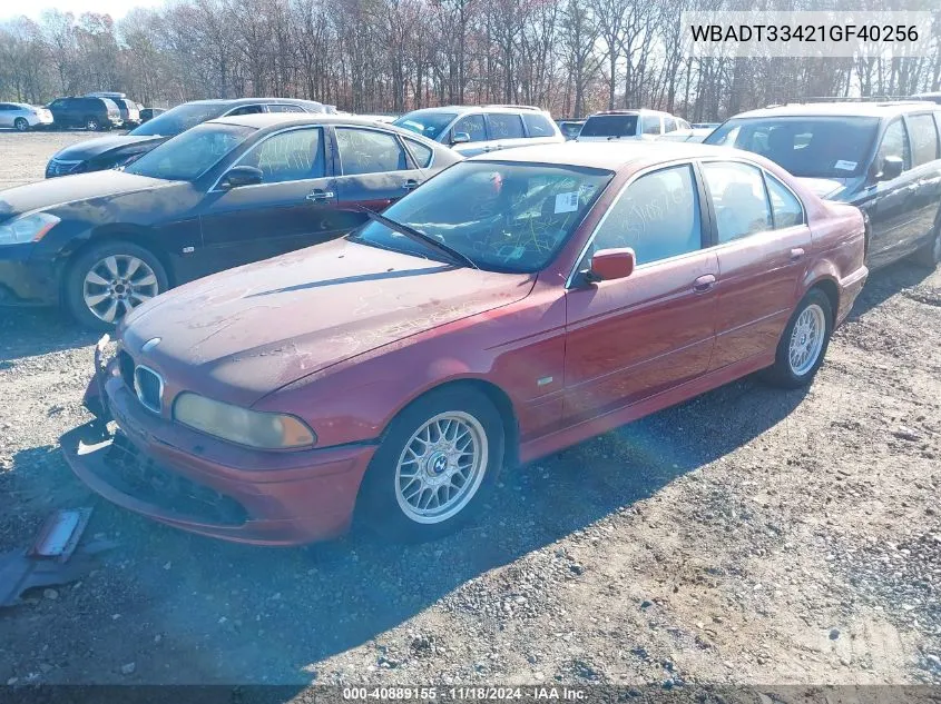 2001 BMW 525I VIN: WBADT33421GF40256 Lot: 40889155