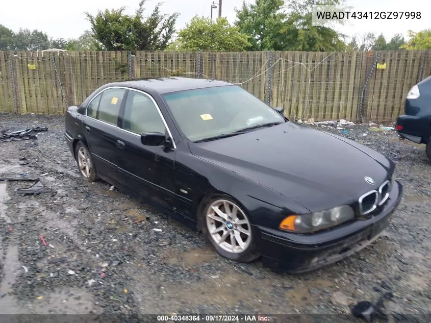 2002 BMW 525Ia VIN: WBADT43412GZ97998 Lot: 40348364