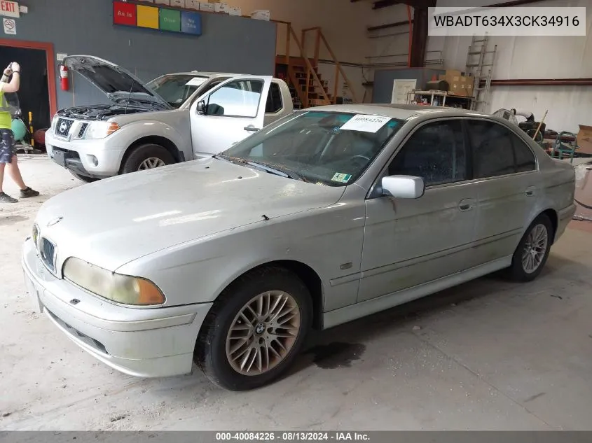 WBADT634X3CK34916 2003 BMW 530Ia